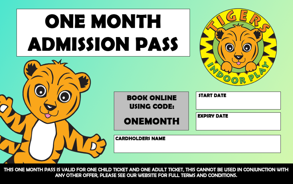 ONE MONTH admission pass